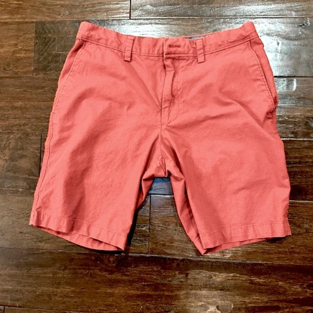 Banana Republic Aiden Club Short  Nantucket Red Summer Chino Reds Mens Size 30
